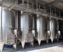 Vertical fermentation tanks