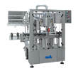 Monoblock capsuling machine with 4+4 heads and mechanical needle distributor