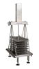 Mini vertical press for cheese and ricotta