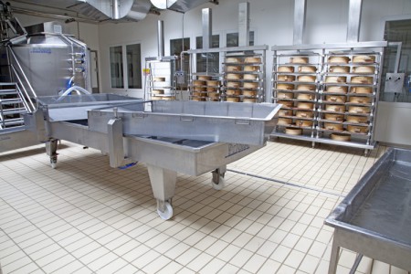 carrello drenaggio cagliata