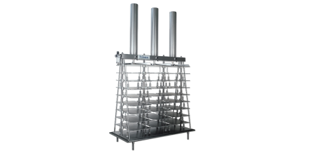 Vertical presses for cheese and ricotta