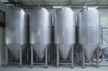 Beer storage tanks