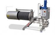 Manually discharged filters  for fruit juices