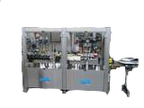 Rotary  labelling machine mod. ET 3000 with distributor and 4-head turret