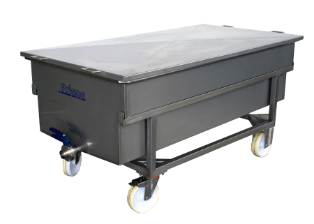 carrello drenaggio cagliata e raccolta siero